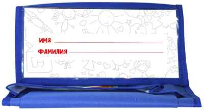 Кармашки-органайзер в шкафчик  5 карманов 83x24 см. голубой с наклейками, арт. КОСККМ-М, производитель ФАРМ, ISBN 460-2-72317-520-9№ 6