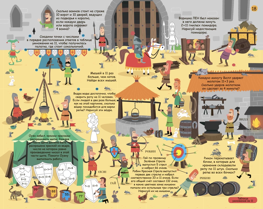 Большой активити-альбом. Таблица умножения, производитель Робинс , ISBN 978-5-43660-458-9, № 4