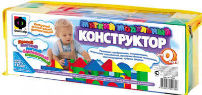 Мягкий модульный конструктор 30 деталей, производитель Фантазёр, ISBN 465-0-05790-433-0№ 1