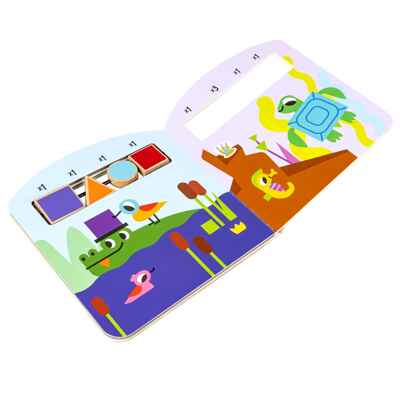 Мини-игры развивающие Изучаем формы и цвета с деревянными фигурками Bondibon, арт. ВВ5962, производитель Bondibon (Бондибон), ISBN 489-5-13606-488-2№ 3