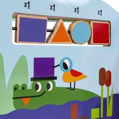 Мини-игры развивающие Изучаем формы и цвета с деревянными фигурками Bondibon, арт. ВВ5962, производитель Bondibon (Бондибон), ISBN 489-5-13606-488-2№ 4