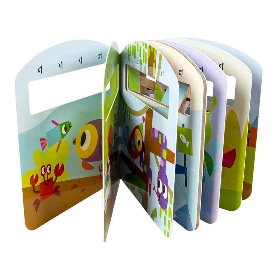 Мини-игры развивающие Изучаем формы и цвета с деревянными фигурками Bondibon, арт. ВВ5962, производитель Bondibon (Бондибон), ISBN 489-5-13606-488-2, № 6