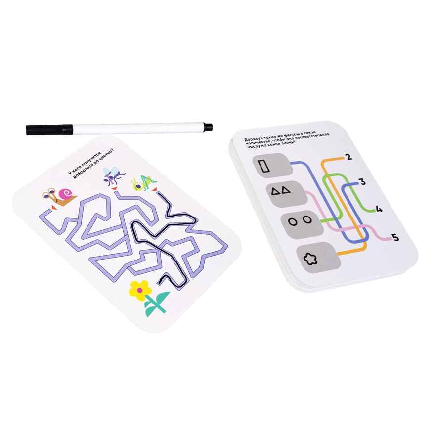 Мини-игры с карточками и маркером Лабиринты многоразовые, арт. ВВ5967, производитель Bondibon (Бондибон), ISBN 489-5-13606-536-0, № 7