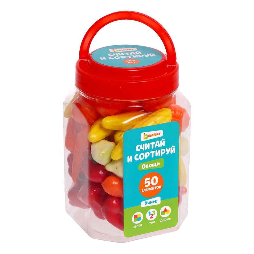 Набор считай и сортируй Овощи, арт. 5189412, производитель IQ-ZABIAKA, ISBN 290-0-05189-412-3, № 5