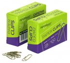 Скрепки 28 мм 100 шт., классические, никелированные, арт. PCN28-100, производитель ФАРМ, ISBN 460-2-72300-167-6, № 4