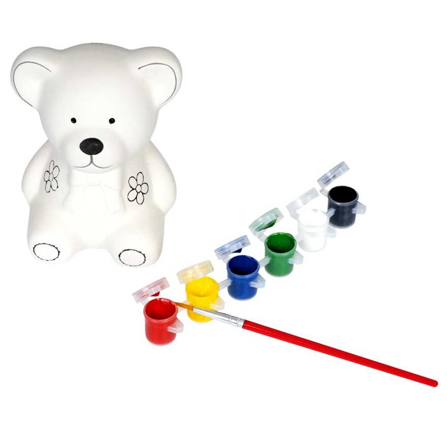 Набор для творчества Копилка-подарок Мишка , арт. ВВ0981, производитель Bondibon (Бондибон), ISBN 489-5-13600-879-4, № 4