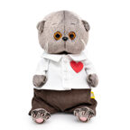 Игрушка мягконабивная Басик BABY в рубашке с сердечком, арт. BB-129, производитель LEOSCO, ISBN 461-0-12297-930-4, № 1