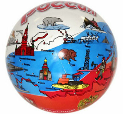 Мяч &quot;Россия&quot; (23 см), производитель Dream Makers (Дрим Мейкерс), ISBN 520-2-52212-357-0, № 1