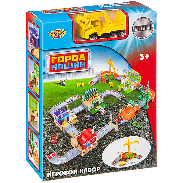 Набор игровой стройка, 1 мет. маш., ВОХ 15,8х21,6х6,2 см, арт. Г94293, производитель YAKO toys (Джако Тойс), ISBN 460-2-01061-316-2, № 2