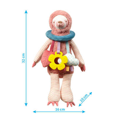Игрушка-подвеска мягкая Lenny со съемными игрушками 32 см, производитель Babyono, ISBN 590-1-43541-317-3№ 5