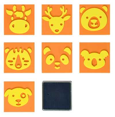 Штампики 7 шт с чернилами, арт. ШКМ-МЗ, производитель ФАРМ, ISBN 460-2-72314-740-4№ 3