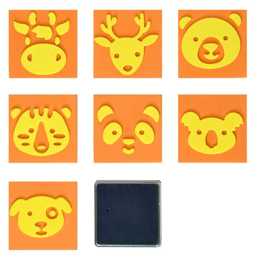 Штампики 7 шт с чернилами, арт. ШКМ-МЗ, производитель ФАРМ, ISBN 460-2-72314-740-4, № 3