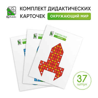 Дидактические карточки Набор Окружающий мир, арт. DK/Mir/37, производитель IQ Кубики, ISBN 460-7-02077-239-7№ 1