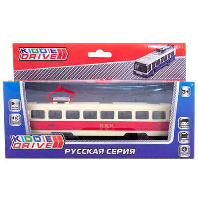 Общественный транспорт KiddieDrive, красный инерционный механизм, свет/звук, арт. 1901013_2, производитель KiddieDrive, ISBN 460-7-80753-582-5№ 1