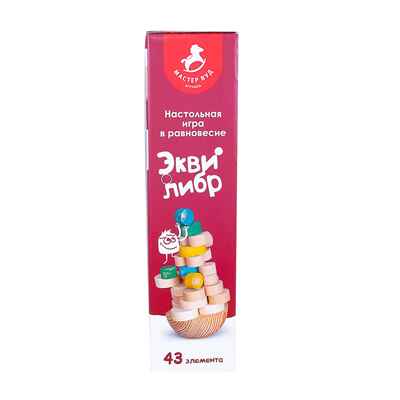 Игра детская настольная Эквилибр (развивающая), арт. KNI1, производитель MasterWood (Мастер Вуд), ISBN 481-4-69600-140-3№ 3