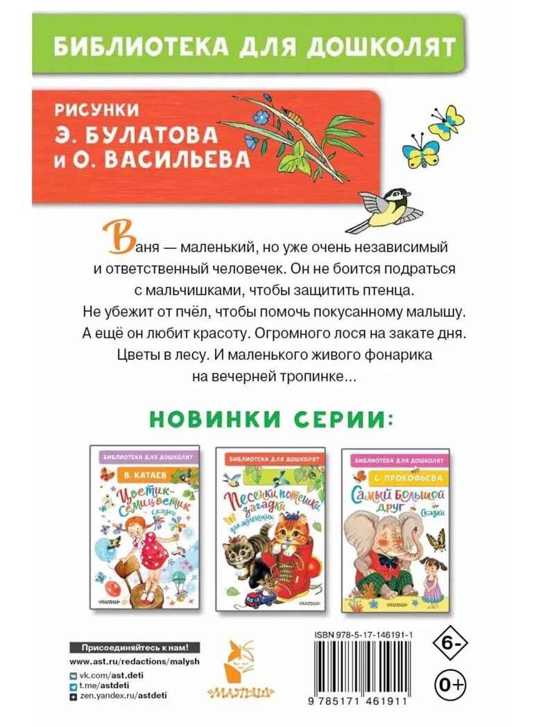 Живой фонарик. Рассказы для детей. Воронкова Л. Ф., производитель АСТ , ISBN 978-5-17146-191-1, № 10