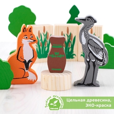 Конструктор &quot;Лиса и журавль&quot; 9 дет., производитель Томик, ISBN 460-7-05756-125-4№ 3
