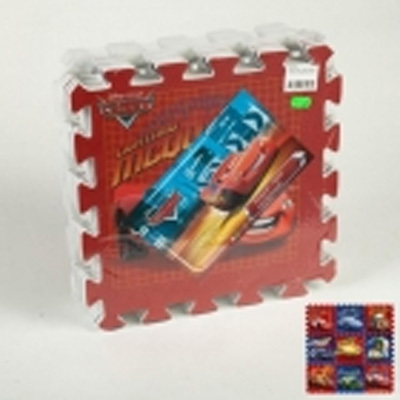 Коврик-пазл Играем вместе Disney Тачки 9 сегментов, каждый 31,5*31,5см, производитель Симбат, ISBN 467-0-00596-008-9, № 1