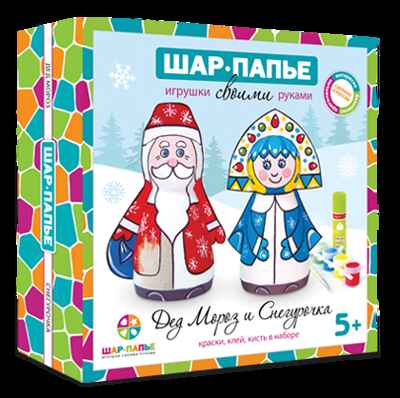 Шар-папье Набор Дед Мороз и Снегурочка, арт. В0160611, производитель ШАР-ПАПЬЕ, ISBN 462-0-76781-158-7№ 1