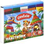 Пластилин Creativiki 10 цветов, 150 г со стеком, арт ПЛ10КР, производитель ФАРМ, ISBN 460-2-72310-048-5, № 3