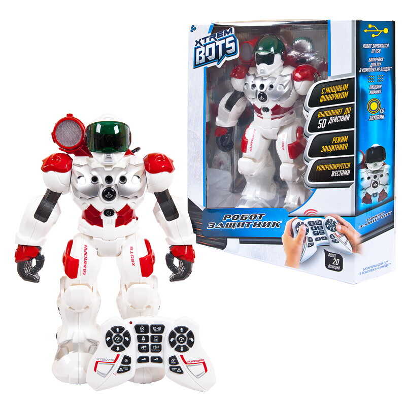 Робот на р/у Xtrem Bots: Защитник, арт. XT380771, производитель Junfa Toys (Юнфа Тойс), ISBN 843-6-53680-771-4, № 1