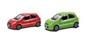 Автодрайв Машина 1:32 Nissan March глянц, красн., зеленая,  арт. И-1214, производитель Рыжий кот, ISBN 466-5-29541-214-1№ 1