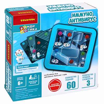 Логическая игра Bondibon &quot;Иммуно. Антивирус, арт. ВВ5769, производитель Bondibon (Бондибон), ISBN 489-5-13606-029-7№ 1