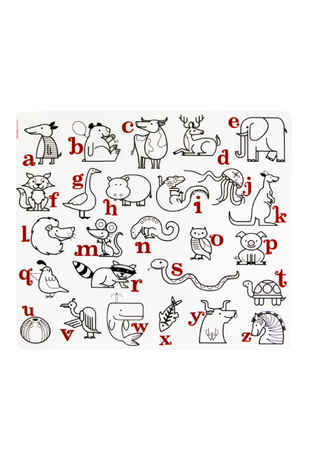 Детский подарочный набор Alphabet animals арт. KBAARDBK4, производитель Modern-Twist, ISBN 85-4-79600-292-8№ 2