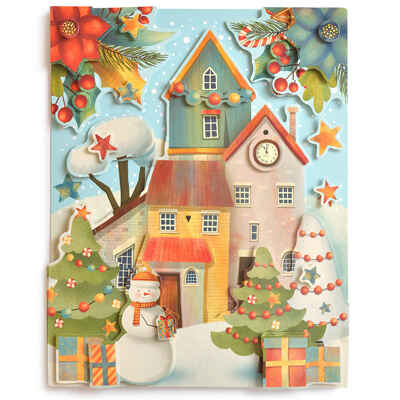 3Д аппликация. Рождественский городок, арт. 4111, производитель Дрофа-медиа, ISBN 463-0-19687-656-9№ 2