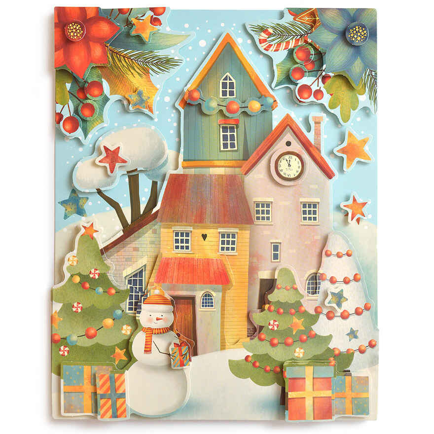 3Д аппликация. Рождественский городок, арт. 4111, производитель Дрофа-медиа, ISBN 463-0-19687-656-9, № 2