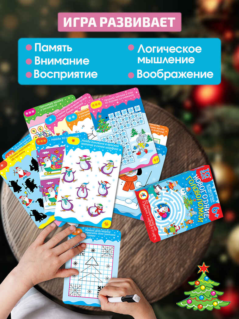IQ Box. Новогодние головоломки, арт. 4460, производитель Дрофа-медиа, ISBN 463-0-19687-646-0, № 6