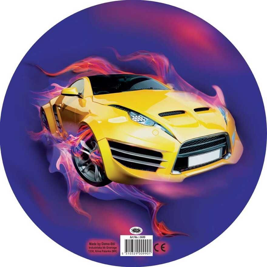 Мяч Машинка, 23 см, арт. 2600, производитель Dream Makers (Дрим Мейкерс), ISBN 531-0-32900-990-1, № 1