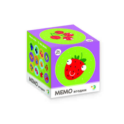 Мемо-игра Ягодки, производитель Я РАСТУ ТОЙЗ, ISBN 482-0-19824-069-1№ 2