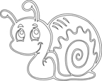 Песочный трафарет Улитка №2 (А4), арт. РП214, производитель KIDSTATION (КидсСтейшн), ISBN 462-5-61221-490-2, № 1