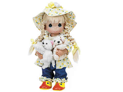 Кукла Precious Moments Прогулка под дождем,  30см, производитель The Doll Maker, ISBN 73-2-53304-563-9№ 1