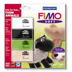 Fimo Soft - набор для детей &quot;Ферма&quot; 4 цв.х25 г, с инструкц., производитель Staedtler (Стайтлер), ISBN 400-6-60800-160-5, № 1