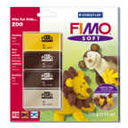 Fimo Soft наб.д/детей &quot;Зоопарк&quot; 4цв.х 25 г, с инструкцией, производитель Staedtler (Стайтлер), ISBN 400-6-60800-707-2, № 1