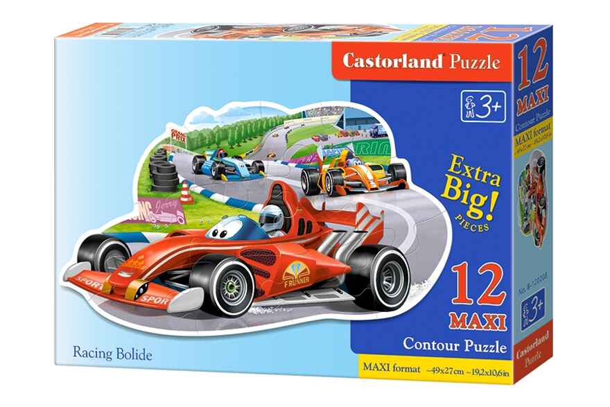 Гоночный болид , 12 деталей MAXI, CastorLand, арт. 1200/0208, производитель Castorland (Касторленд), ISBN 590-4-43802-020-8, № 1