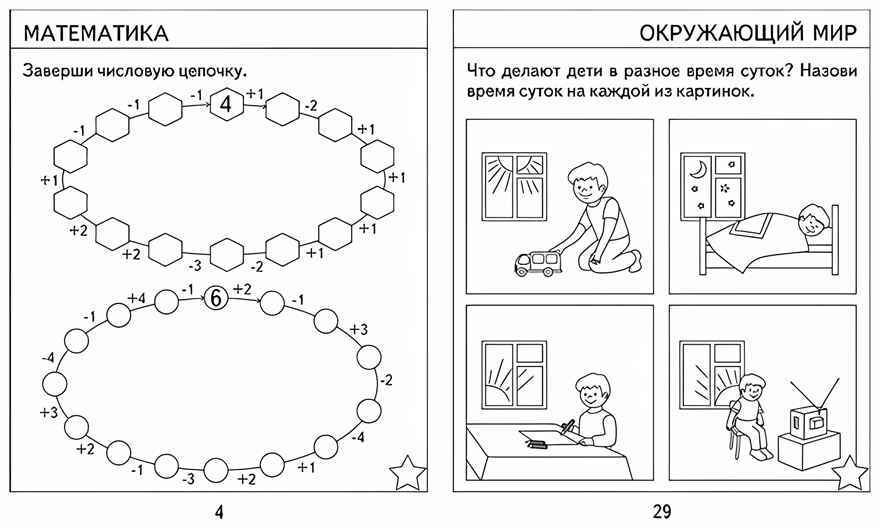 Рабочая тетрадь Проверяем знания дошкольника. 1 часть. Для детей 7 лет, производитель «Весна-Дизайн» (ИП Бурдина С. В.), ISBN 200-0-00002-279-6, № 2