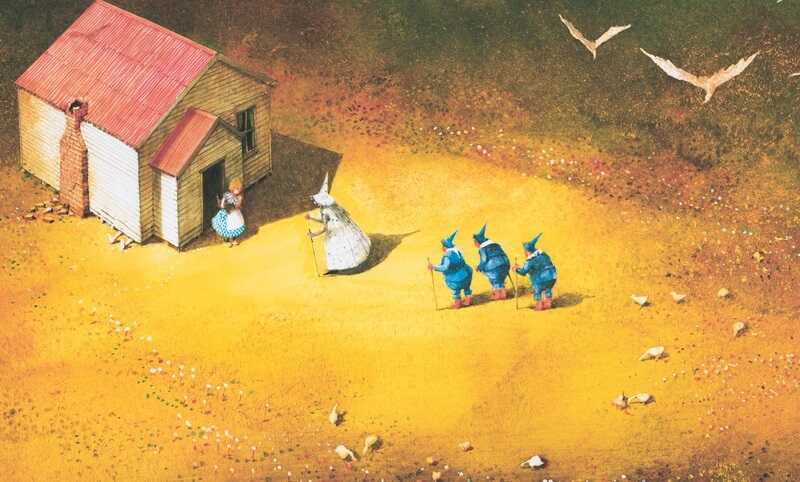 Удивительный волшебник из Страны Оз. Баум Ф. Книги с иллюстрациями Роберта Ингпена, производитель Махаон , ISBN 978-5-38902-762-6, № 7