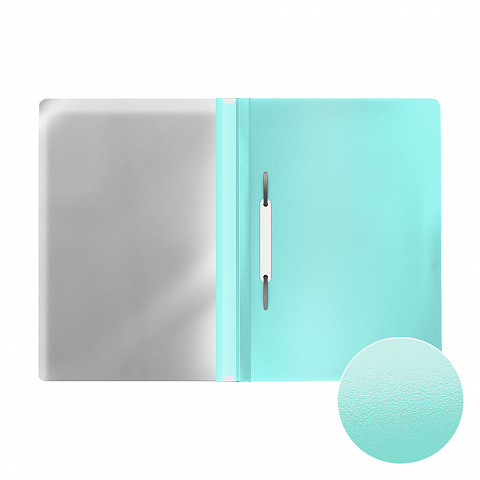 Папка-скоросшиватель пластиковая Diagonal Pastel Mint, A4, мятный, арт. 53511, производитель ErichKrause® (Эрих Краузе), ISBN 465-0-18453-511-7, № 2