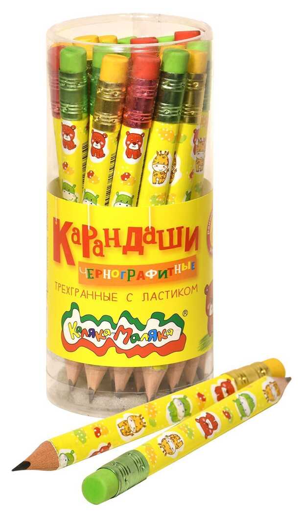 Карандаш чернографитный Джамбо НВ с ластиком, арт. КЧТЛКМ-У, производитель ФАРМ, ISBN 460-2-72316-584-2, № 3