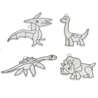 Набор для творчества Витражи Динозавры 4 шт. , арт. ВВ3433, производитель Bondibon (Бондибон), ISBN 489-5-13603-706-0№ 3