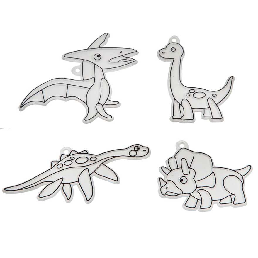 Набор для творчества Витражи Динозавры 4 шт. , арт. ВВ3433, производитель Bondibon (Бондибон), ISBN 489-5-13603-706-0, № 3