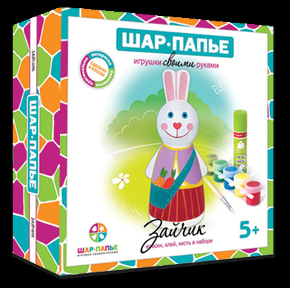 Шар-папье набор Зайчик, арт. В01591, производитель ШАР-ПАПЬЕ, ISBN 462-0-76781-156-3, № 1