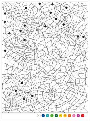 Мир животных (Цветовой код. Раскрась по номерам), раскраска, производитель МОЗАИКА kids , ISBN 978-5-43154-600-6№ 5