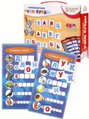 Развивающий набор на магнитах. Учим буквы, арт. (ИН-7629), производитель Bright Kids, ISBN 466-5-30807-629-2, № 1