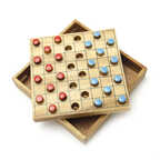 Игра &quot;Checkers-Colored&quot; (цветные шашки), арт. GP-01AB, производитель THAI WOOD (Тай Вуд), ISBN 461-0-00226-963-1, № 1