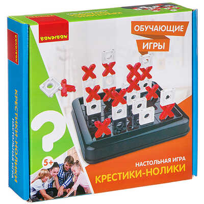 Обучающая настольная игра КРЕСТИКИ-НОЛИКИ , арт. ВВ3325, производитель Bondibon (Бондибон), ISBN 489-5-13603-258-4№ 1