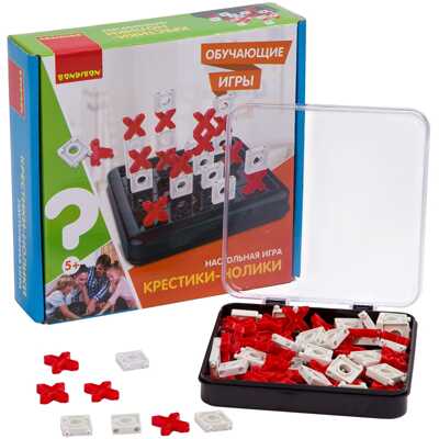 Обучающая настольная игра КРЕСТИКИ-НОЛИКИ , арт. ВВ3325, производитель Bondibon (Бондибон), ISBN 489-5-13603-258-4№ 4